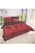 Kvalitex posteľné bavlnené obliečky 140x200, 70x90cm ZAHIRA červená