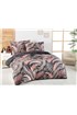 Kvalitex Klasické posteľné bavlnené obliečky DELUX 140x200, 70x90cm PALMA šedá