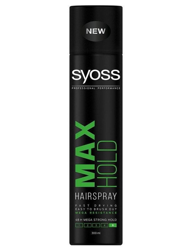 SYOSS Professional MAX HOLD Hairspray lak pro megasilnou fixaci vlasů 300ml