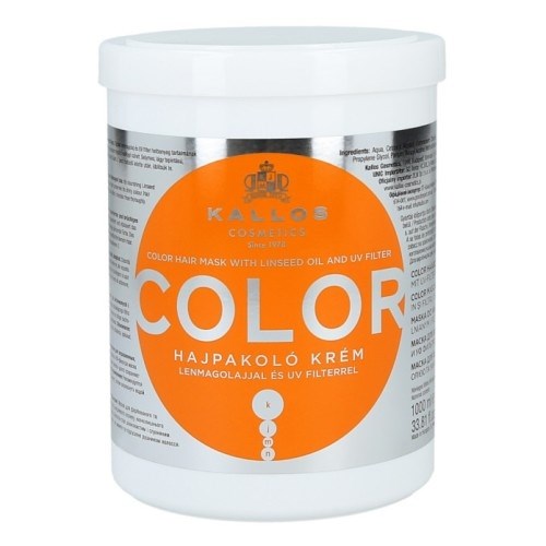 Kallos KJMN Color Hair Mask 1000ml - maska \u200b\u200bna farbené a poškodené vlasy