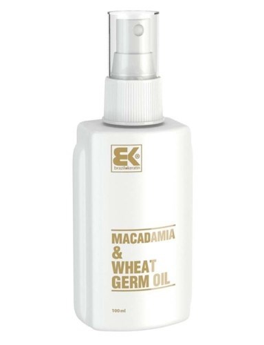 BRAZIL KERATIN Macadamia + Wheat Germ Oil 100ml - pre intenzívnu regeneráciu a hydratáciu vlasov