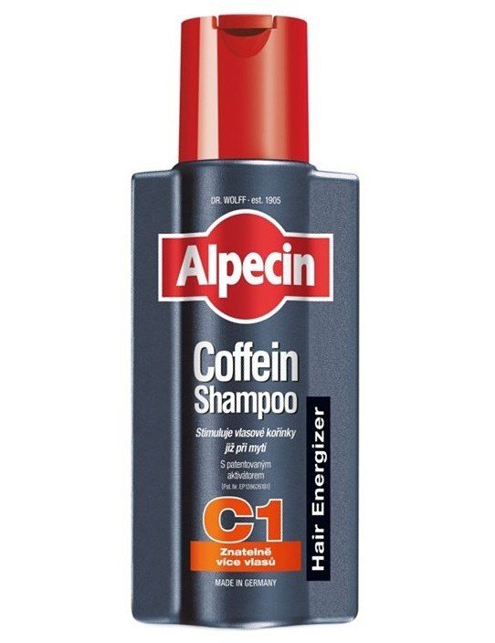 ALPECIN Hair Energizer Coffein Shampoo C1 250ml - šampón pre rast vlasov