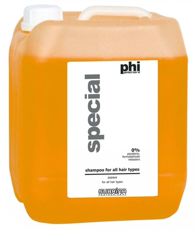SUBRÍNA PHI Shampoo for All Hair Types Papaya 5000ml - ovocný šampón na vlasy