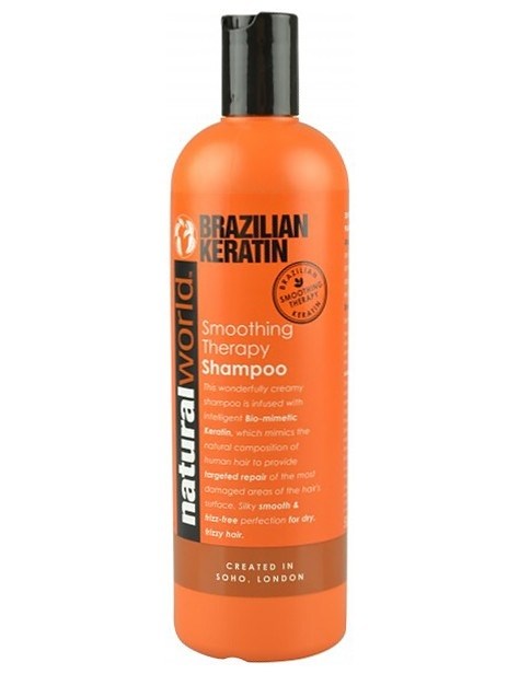 NATURAL WORLD BRAZILIAN KERATIN Shampoo 500ml - šampón s brazílskym keratínom