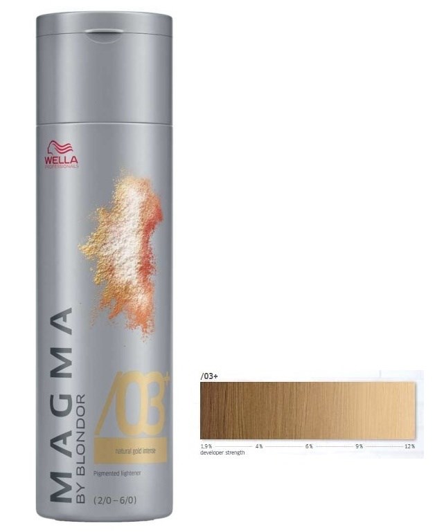 WELLA Professionals Magma By Blondor 120g - Melírovací farba č.03 + prírodná zlatá