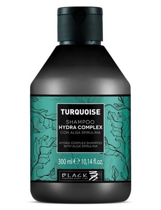 BLACK Turquoise Hydra Shampoo 300ml - šampon na jemné vlasy s extraktem z Algae