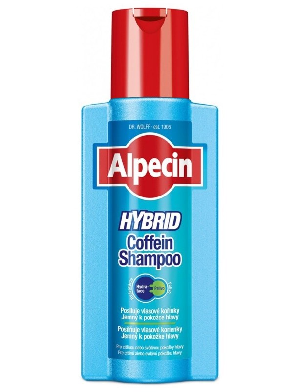 ALPECIN Hybrid Kofeinový šampon 250ml - pro muže s citlivou, svědivou pokožkou hlavy