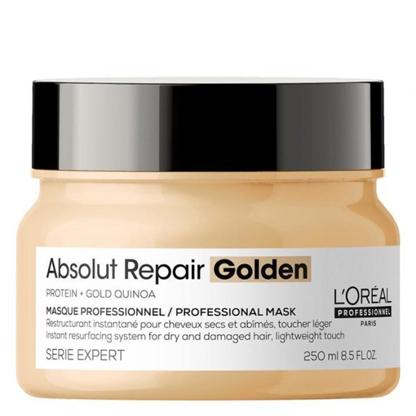 LOREAL Serie Expert Absolut Repair Gold Quinoa Golden Mask 250ml - zlatá maska na velmi poškozené vl