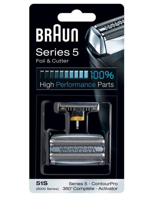 BRAUN Series 5-51S Foil and Cutter - náhradní planžeta a břit pro strojky Braun Series 5