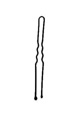 Abella vlásenka černá 7cm