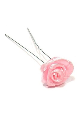 Ozdoby do vlasov Vlásenka s ružičkou 1ks - ružová