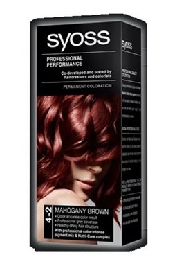 SYOSS Professional Permanentná farba na vlasy 4-2 Mahogany Brown - mahagónovo hnedá