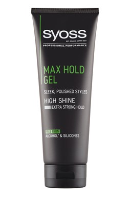 SYOSS Professional MAX HOLD Styling Gel 24h - pro megasilnou fixaci vlasů 250ml