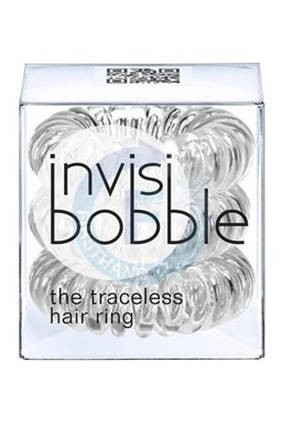 INVISIBOBBLE Traceless Hair Ring Clear 3ks - Špirálová gumička do vlasov - číra