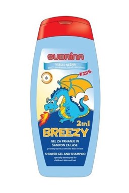 SUBRÍNA For Kids Breezy 2v1 250ml - detský sprchový gél a šampón 2v1