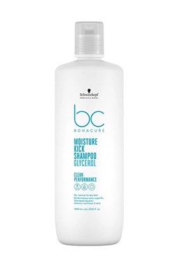 SCHWARZKOPF BC Moisture Kick Shampoo 1000ml - šampon pro suché vlnité a trvalené vlasy