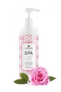 Kallos SPA Beautifying Shower Cream 1000ml - sprchový gél s extraktom z ruží