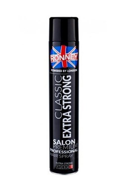 Ronney London Classic Extra Strong Hair Spray 750ml - rýchloschnúci extra silný lak na vlasy