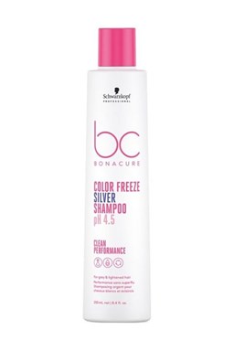 SCHWARZKOPF BC Bonacure Color pH 4.5 Freeze Silver Shampoo 250ml - stříbrný šampon na melír