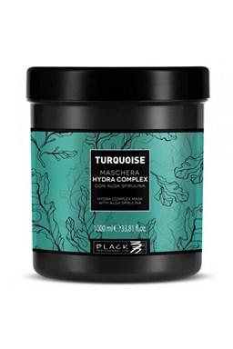 BLACK Turquoise Hydra Complex Mask 1000ml - maska na jemné vlasy s extrak. z Algae