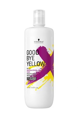 SCHWARZKOPF Good Bye Yellow Neutralizing Wash Shampoo 1000ml - pro neutralizaci žlutých tónů