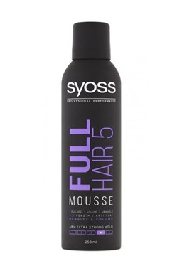 SYOSS Professional Full Hair 5 Mousse 250ml - pěnové tužidlo pro objem vlasů