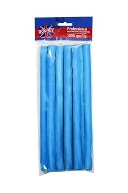 Ronney papiloty Flex Rollers Blu 10ks - papiloty na vlasy 14x210mm - modré