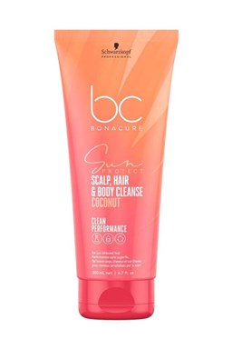 SCHWARZKOPF BC Sun Protect Scalp, Hair And Body Cleanse 200ml - sluneční šampon 3v1