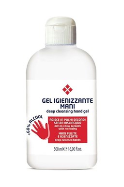 GEL IGIENIZZANTE Hygienický antibakteriální bezoplachový gel na ruce 500ml