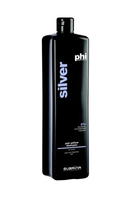 SUBRÍNA Care Silver Shampoo 1000ml - stříbrný šampon proti žlutému nádechu vlasů
