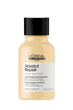 LOREAL Serie Expert Absolut Repair Gold Quinoa Shampoo 100ml - pro velmi poškozené vlasy
