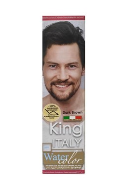 KLÉRAL King Italy Water Color DARK BROWN - tmavě hnědá barva na vlasy pro muže