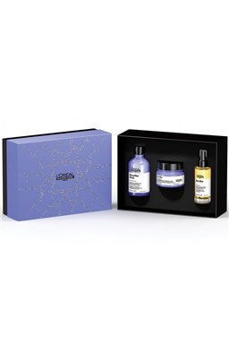 LOREAL Gift SET Blondifier Xmas - šampón + maska + olejová starostlivosť