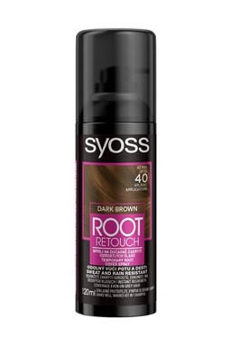 SYOSS Root Retouch DARK BROWN 120ml - tónovací barva na odrosty ve spreji - tmavě hnědá