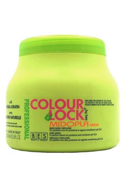 BES Colour Lock Maschera Midopla pH 3,0 - regenerační maska na vlasy pro fixaci barvy 1000ml
