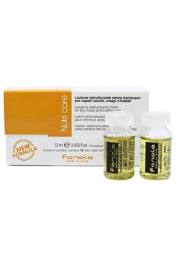 FANOLA Nutri Care Leave-In Restructuring Lotion 12x12ml - ampule na suché a krepaté vlasy