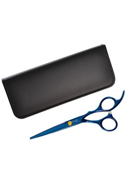 FOX Blue Rose Profesionální kadeřnické nůžky na vlasy pro praváky 6´ - modré