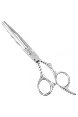 FOX Silver Premium 5,5´ 28 zubů - efilační profi nůžky s kuličkovým ložiskem - stříbrné