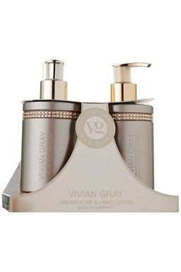 VIVIAN GRAY CRYSTALS BROWN Cream Soap + Hand Lotion 2x250ml - tekuté mydlo + mlieko na ruky