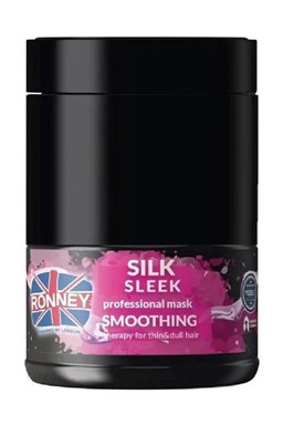 RONNEY Silk Sleek Mask 1000ml - maska pro suché a tenké vlasy