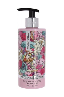 VIVIAN GRAY Aróma Selection Raspberry And Rose Cream Soap 400ml - luxusné krémové mydlo