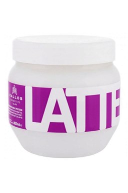 Kallos Cosmetics Latte Hair Mask 800ml - maska \u200b\u200bna vlasy poškodené a po trvalej ondulácii