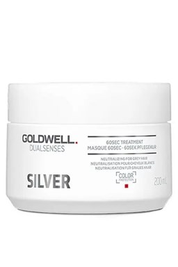 GOLDWELL Dualsenses Silver 60sec Treatment 200ml - maska proti žlutým tónům blond vlasů