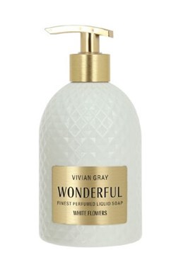 VIVIAN GRAY WHITE FLOWERS Wonderful Soap 500ml - luxusné krémové mydlo s dávkovačom