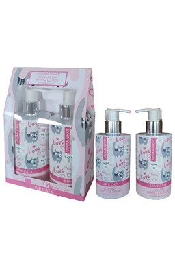 VIVIAN GRAY LOVE CATS Crema Soap + Hand Lotion 2x250ml - tekuté mydlo + mlieko na ruke