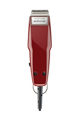 MOSER 1411-0050 PRIMAT Mini - Profesionální síťový konturovací strojek na vlasy - červeno bílý