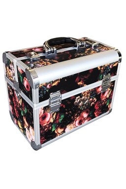 ALU kufr Rose Profesionální kadeřnický kufr ve stylovém designu Black Rose