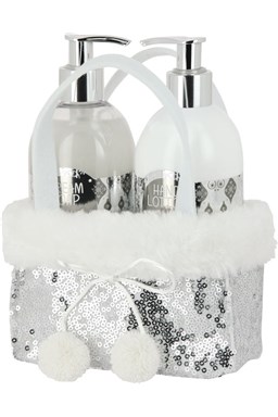 VIVIAN GRAY CHRISMAS Silver Set - Crema Soap + Hand Lotion 2x250ml - tekuté mydlo + mlieko