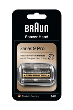 BRAUN Series 9-94M CombiPack Silver - náhradní planžeta pro strojky Braun Series 9 - stříbrná