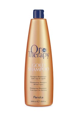 FANOLA Oro Therapy 24K Gold Shampoo Illuminante 1000ml - šampon s arganovým olejem